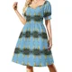 thumbnail image 2 of Vestido de fiesta de manga corta de garza blanca para mujer, elegante vestido de lujo bonito, vestidos de verano para mujer, vestidos largos para mujer, 2 of 7
