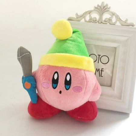 Soplay 7.1" Kirby Super Star Plush Toy Sword Kirby Adventure All Star Collection Stuffed Animals Doll Plush Toys for Kids Boys Girls Gifts