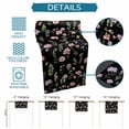 thumbnail image 6 of Pink Spring Floral Table Runner - 108 Inch Long Flowers Botanical Elegant Pastoral Black Cotton and Linen Blended Dress Scarves Farmhouse Table Runner for Kitchen Dining, Coffee Table, 13" x 108", 6 of 8