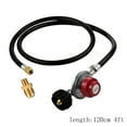 thumbnail image 2 of LYINGF Propane Regulator and Hose Kit with 4 Ft Hose and Brass Orifice, High Pressure Propane Regulator for Gas Grills, Heaters and Appliances, Durable and Safe Connection, 2 of 2