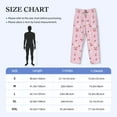 thumbnail image 2 of Mens Pajama Pants - Soft Sleep & Lounge Pants for Men, Cute Berry Love Flowers Cuteness Casual PJ Bottoms Pants with Pockets, 2 of 5