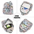 thumbnail image 5 of FORMRS Mini Backpack Purse for Women Travel Daypack Casual Shoulder Bag, Blue Shimmering Pattern, 5 of 7