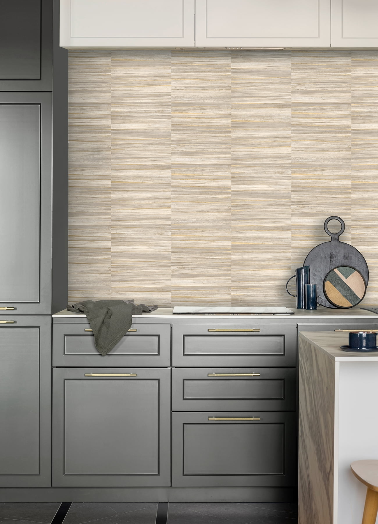 Advantage Rowan Wheat Faux Grasscloth Wallpaper