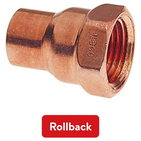 Nibco 603R1214 12 x 14 in. Wrot Copper Female Adapter