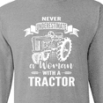 thumbnail image 4 of Inktastic Tractor Woman Long Sleeve T-Shirt, 4 of 5