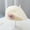white, variant on Flower Baby Beret Hat Solid Color Winter Warm Knitted Beanie Cap For Infant Girl