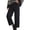 Black, variant on Women'S Fashion Trend Casual Pants Denim Solid Color Pocket Work Wearable Waistband Pants Yellow M