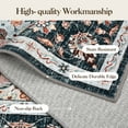 thumbnail image 5 of FairOnly 5'x7' Red Floral Area Rugs for Living Room Machine Washable Soft Rugs for Bedroom Bathroom Vintage Non Shedding Area Rug, 5 of 7