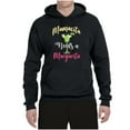 thumbnail image 2 of Wild Bobby, Mamacita Needs a Margarita Mother's Day Unisex Hoodie Sweatshirt, Black, Small, 2 of 6