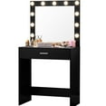 thumbnail image 3 of Vanity Desk With Mirror And Lights, Black Dressing Table Extensive Storage For Drawer, 1 Level Dresser, 3 Adjustable Lighting Modes Bedroom Rich Storage,, 3 of 3