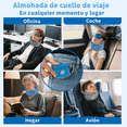 thumbnail image 5 of Almohada De Viaje Inflable, cojin De Cuello Oficina Y Antifaz Malubero Azul, 5 of 5