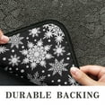 thumbnail image 6 of Black Christmas Snowflake Pattern Door Rugs,Washable Non Slip Door Mats Indoor,Decorative Door Mats,Entry Mat Indoor for Entrance,Bedroom,Kitchen,Bathroom,30"x17", 6 of 6