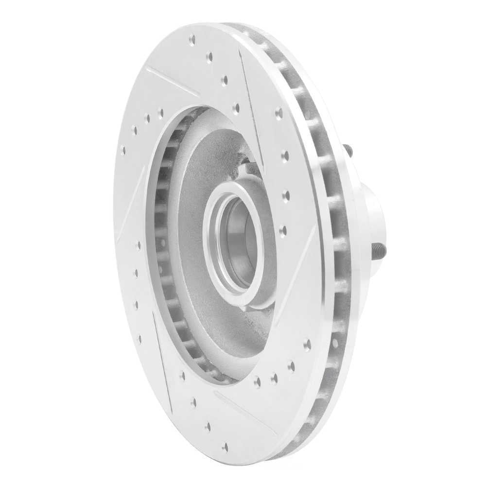Dynamic Friction Company 631-47005L DFC Brake Rotor - Drilled And Slotted - Silver