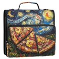 thumbnail image 5 of FORMRS Zipper Binder with Shoulder Strap 2-inch Ring 500 Sheet Capacity File Bag, Starry Pizza, 5 of 5