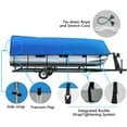 thumbnail image 2 of iCOVER Trailerable Pontoon Boat Cover, Fits 21 to 24ft Long & Beam Width up to 102in Pontoon Boat with Storage Bag (Blue 21'-24'), 2 of 5