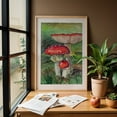 thumbnail image 6 of Fly Agaric 02 - Painting Watercolor Nature Botanical Woodland Illustration Forest Oak Framed Wall Art Print 9 x 12 inches, 6 of 59
