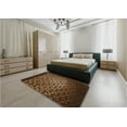 thumbnail image 5 of Ahgly Company Machine Washable Indoor Square Transitional Black Brown Area Rugs, 6' Square, 5 of 7