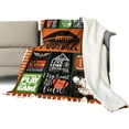 thumbnail image 2 of LHSHID American Football Plush Fleece Bed Blanket Lightweight Comfy Reversible Flannel Blanket Ultra Soft Warm Blanket Throw American Football Lover Gift 40x50in, 2 of 6