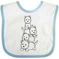 thumbnail image 3 of Inktastic Kawaii Westie Stack Boys or Girls Baby Bib, 3 of 4