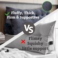 thumbnail image 3 of Large Bolster Triangular Headboard Wedge Backrest Positioning Support Bed Rest Reading Pillows Headboard Wedge Pillows for Day Bed Bunk Bed with Removable Cover, 3 of 3