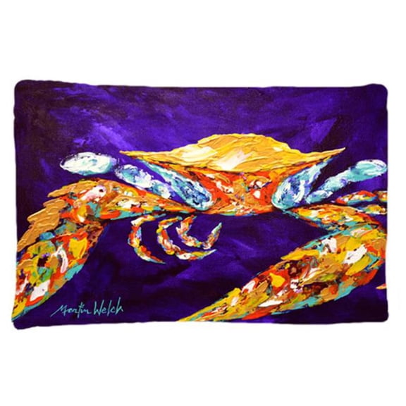 The Right Stuff Crab In Purple Moisture Wicking Fabric Standard Pillowcase