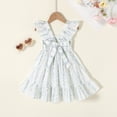 thumbnail image 2 of MAMAMI Kids Baby Girls Summer Boho Dress Sleeveless Floral Ruffle Toddler Girls Beach Sundress, 2 of 9