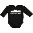 thumbnail image 3 of Inktastic Kansas City Missouri Skyline MO Cities Boys or Girls Long Sleeve Baby Bodysuit, 3 of 5
