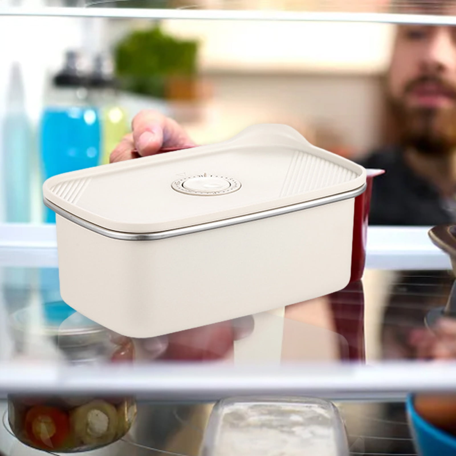 Microwaveable Stainless Steel Airtight Storage Container Steel Airtight Storage Container Steel for You Steel Airtight Storage Container Feature Quantity 1Pcs Colour