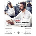 thumbnail image 4 of USB Headset with Noise Cancelling Microphone for Laptop Computer, On-Ear Wired Office Call Center, 4 of 5