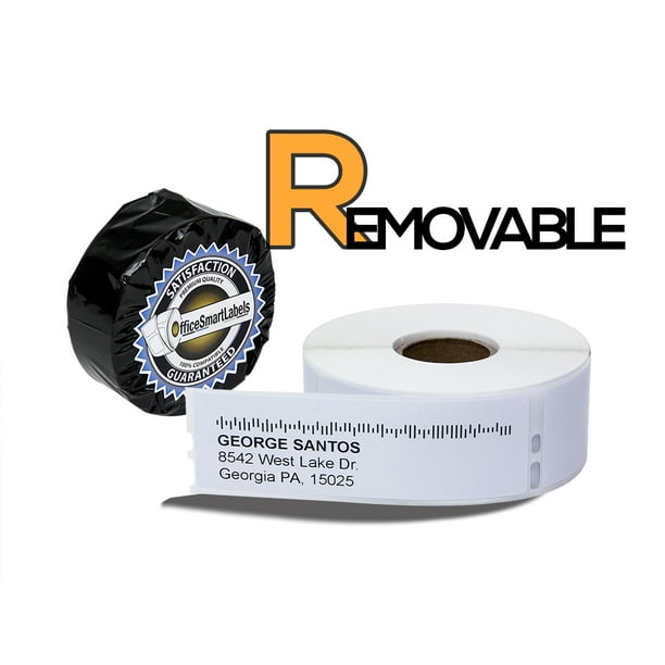 1 Roll of Dymo 30252 Compatible Removable Return Address Labels for