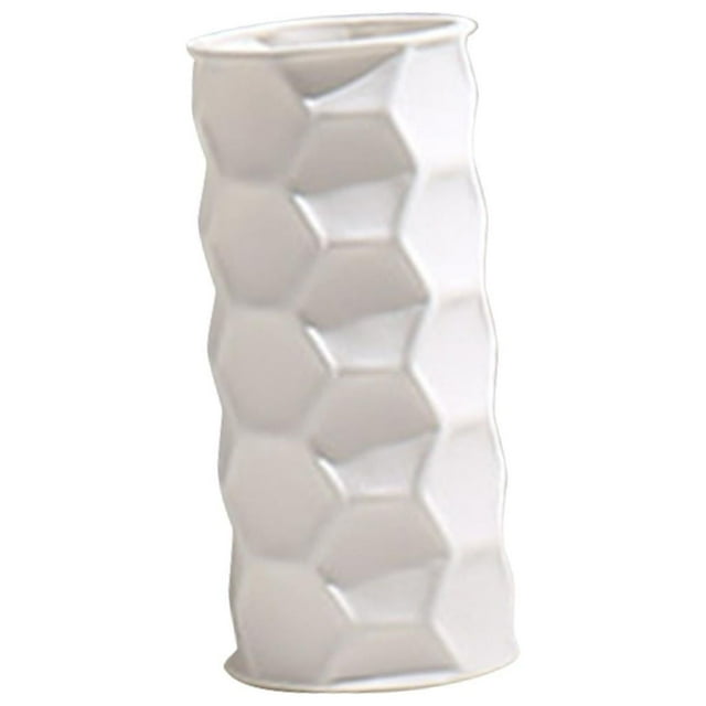 DOLITY Decorative Dried Flowers Vase Flower Holder Simple Porcelain Floor Vase for Home C
