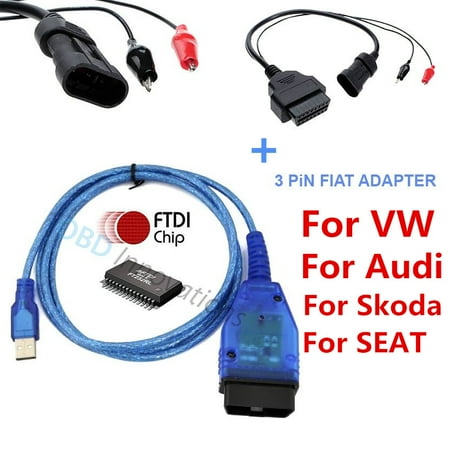 Vag Kkl Obd2 Usb Cable Ftdi Ft232rl Chip 3 Pin Adapter Cable Guzzidiag Jpdiag Walmart Canada