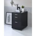 thumbnail image 5 of Newboti Furniture Coleen Black High Gloss & Chrome Finish Cabinet 42148, 5 of 6