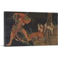 thumbnail image 1 of ARTCANVAS A Priest Practicing the Tantra, a Demon Before Him, and a Wolf Behind Canvas Art Print by Katsushika Hokusai - Size: 18" x 12" (0.75" Deep), 1 of 9