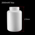 thumbnail image 2 of Unique Bargains Plastic Lab Chemical Reagent Bottle 2000ml/67.6oz Wide Mouth Sample Sealing Liquid Storage Container 2 pcs, 2 of 3