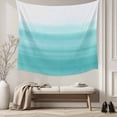 thumbnail image 5 of Aqua White Ombre Large Tapestry for Bedroom Wall Hanging Tapestry,Chic Modern Funny Abstract Striped Art Ceiling Backdrop Tapestries Poster Blanket Wall Decor for Teens Room Living Room 100" x 59", 5 of 8