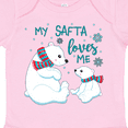 thumbnail image 4 of Inktastic My Safta Loves Me Cute Polar Bears Boys or Girls Baby Bodysuit, 4 of 5