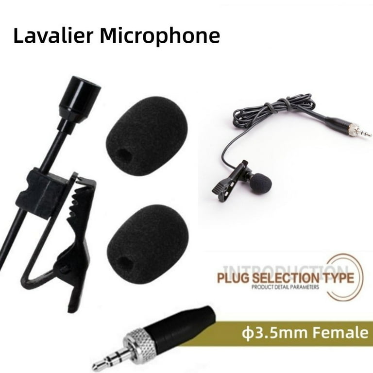 Omnidirectional Lavalier Lapel Clip Mic 3.5MM For Sennheiser