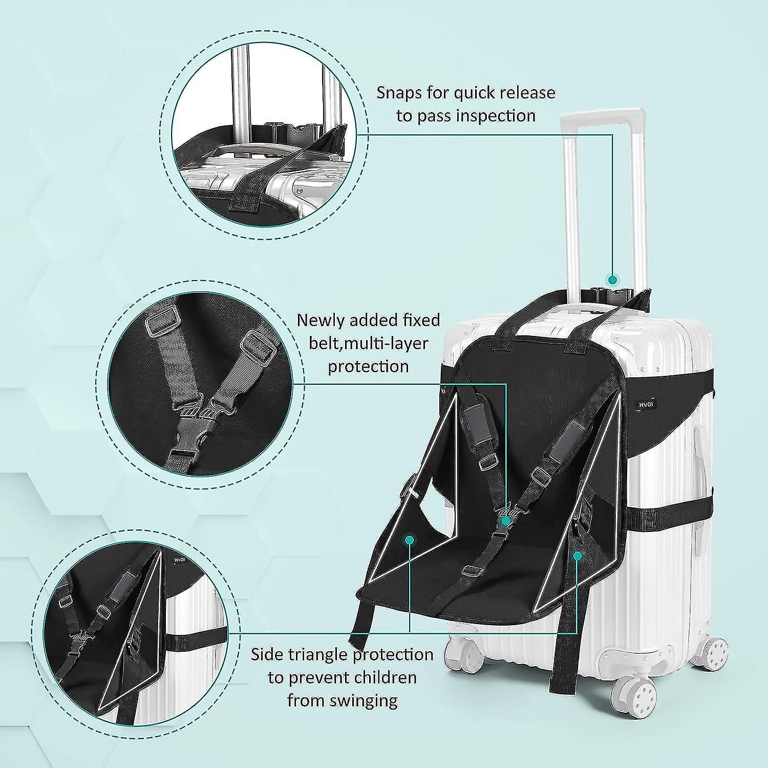 Travel Seat For Kids Portable Chair Kids Ride on Suitcase Child Seat For Luggage Walmart