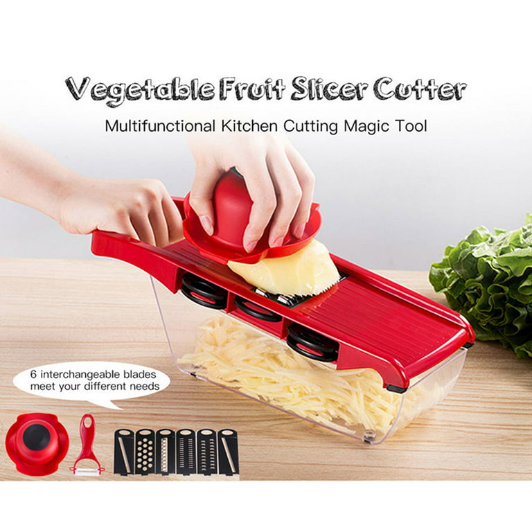 Vegetable Slicer, 11 in 1 Onion Chopper with Container, Mandoline Tomato  Slicer Cutter Cuber Grater Slicer with Multi Blade, Potato Cuber Tomato  Dicer Veggie Dicer Vegetable Chopper 