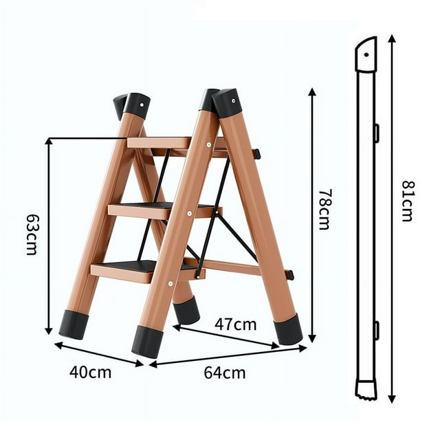 Handling Equipment,Step Ladder Folding 3 Folding Step Ladder Folding Ladder Streamlined Design