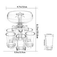 AQITTI Household Goods 6 Shot Glass Dispenser and Holder Dispenser AQITTI Household Goods 6 Shot Glass Dispenser and Holder Dispenser