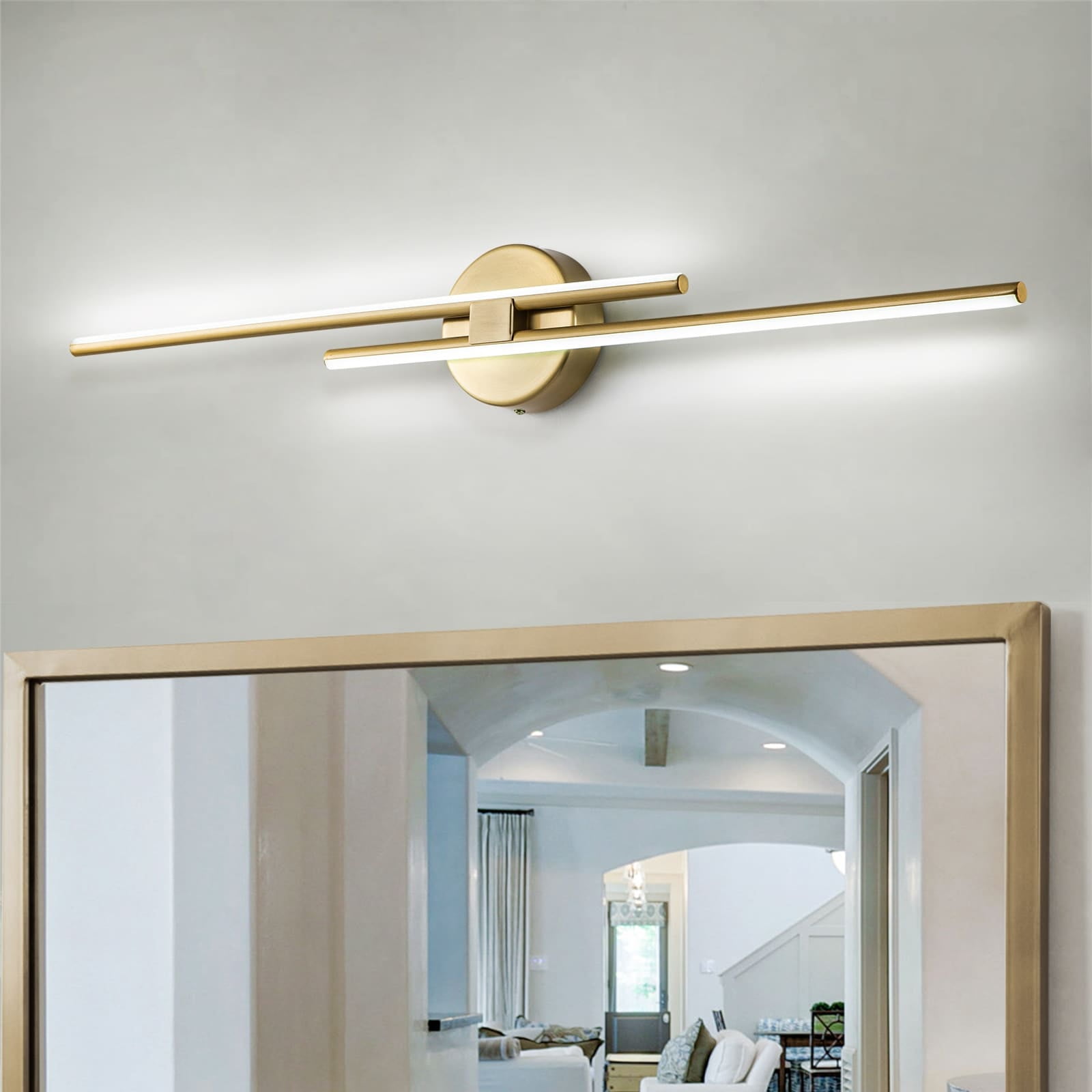 OYIPRO Minimalist Linear LED Vanity Light Dimmable Metal Wall