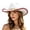 1-White2722, variant on XIAOCHA Womens Solid Cowboy Hat Shell Bead Trimming Outdoor Farm Wide Brim Western Hat,Red