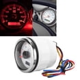 thumbnail image 4 of Universal Tacho Meter, Pointer Tachometer 9-30V 6K Stainless Steel With Red Backlight For Truck For Motorcycle For Ship, 4 of 8