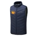 thumbnail image 4 of REORIAFEE Heating Vest Unisex Outdoor Warm with 9 Heating Zones Electric Heated Coat without Power Bank USB Rechargeable Washable Heat Jacket Activity Hiking Vest Blue S, 4 of 5