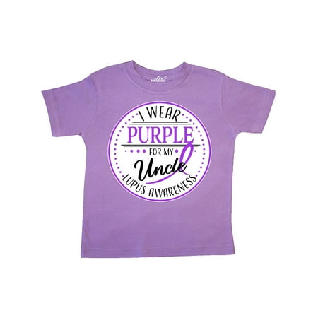 

Inktastic I Wear Purple for my Uncle- Lupus Awareness Gift Toddler Boy or Toddler Girl T-Shirt