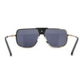 thumbnail image 2 of Mobster Flat Top Rimless Luxury Sport Fashion Racer Sunglasses Gold Black, 2 of 4