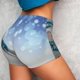thumbnail image 4 of Fotbe Christmas Snowman In The Snow Shorts Sin Costuras – Shorts Deportivos de Cintura Alta para Mujer, Elásticos para Gimnasio, Yoga, Running o Ciclismo-XX-Large, 4 of 8