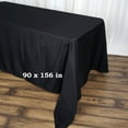 thumbnail image 2 of BalsaCircle 10 Pieces 90" x 156" Black Rectangle Polyester Tablecloths Table Cover Linens, 2 of 6